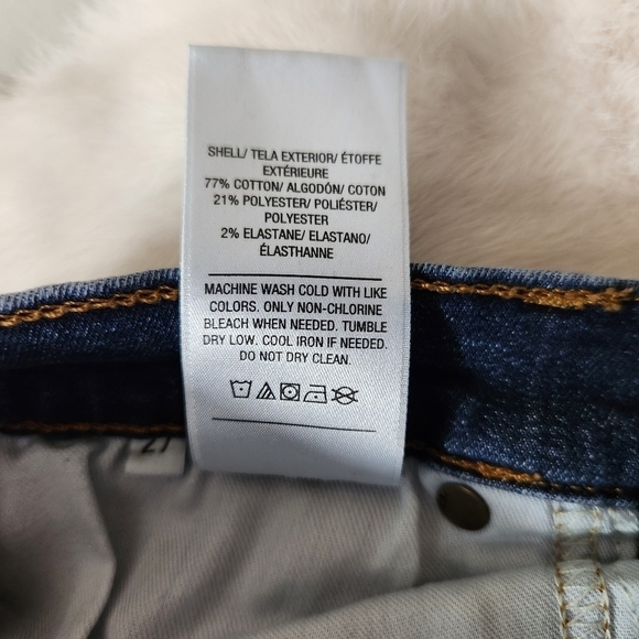 Hudson Womens Dark Wash High Rise Blair Super Skinny Raw Hem Jeans-Size 27 - Picture 10 of 10